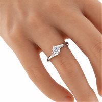 Anello Fanton Gioielli Donna SOLITARI in Oro bianco Diamante 0.50 Ct BROR-184-52 - BROR-184-52